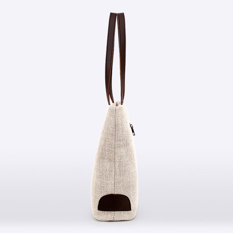 Túi Xách Bằng Vải Lanh Gọn Nhẹ Chống Nước Chống Mòn