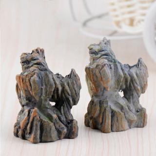 Đá Hill Nhân Vật Trang Trí Núi Mini Vườn Cổ Tích Động Vật Tượng Thu Nhỏ Hình Rêu Micro Phong Cảnh Đồ Trang Trí Nhựa