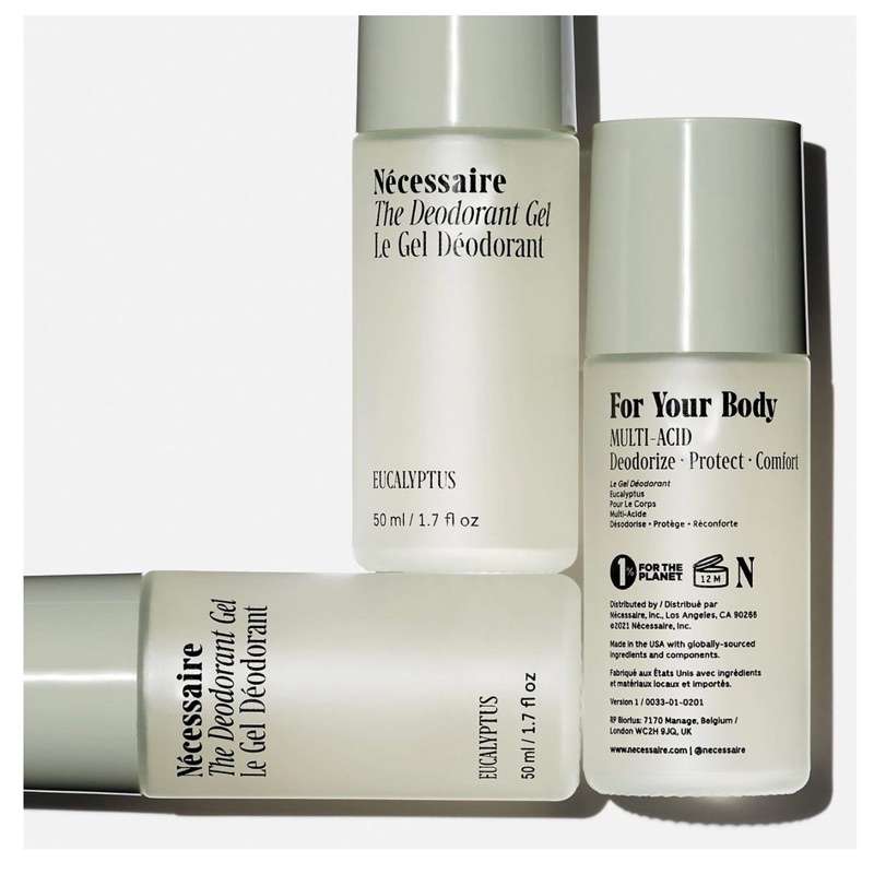 Lăn khử mùi Nécessaire The Deodorant Gel - With 5% Alpha Hydroxy Acid  and Niacinamide