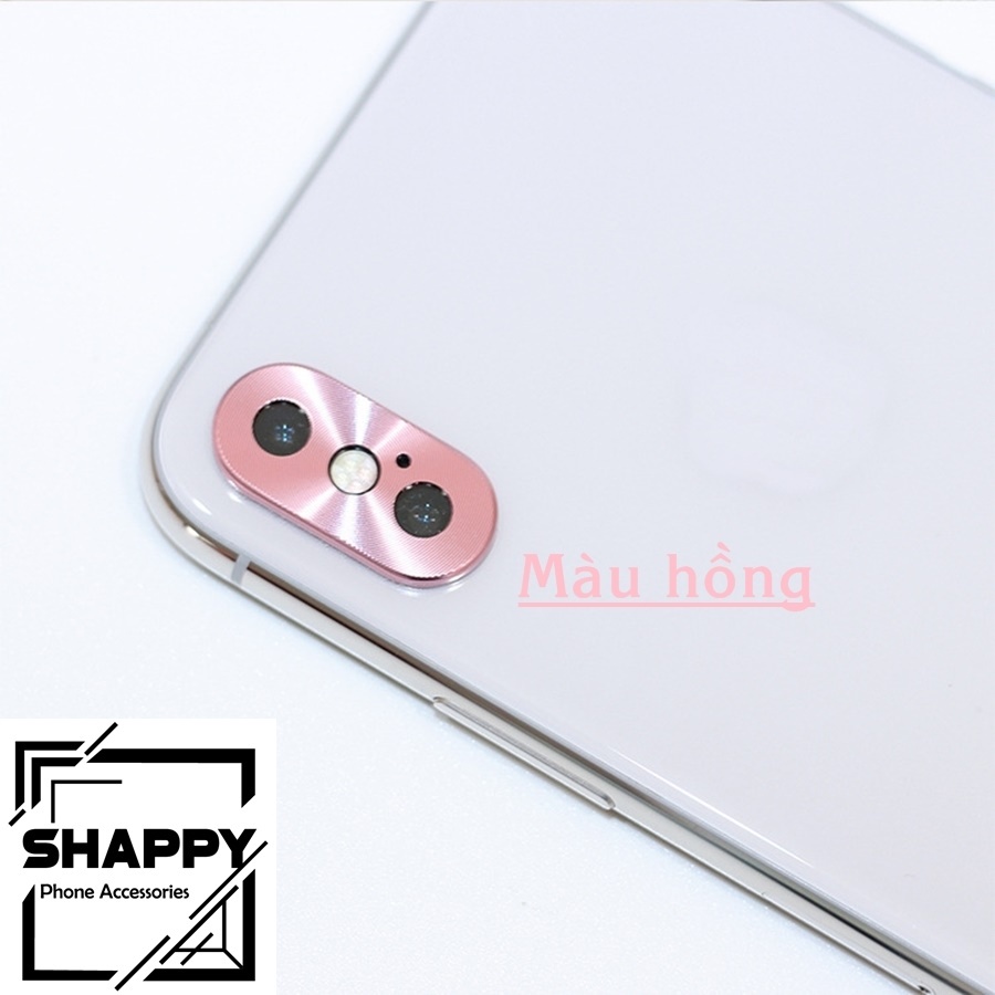 Viền Chụp Nhôm Camera Nguyên Khối IPhone X/XS/XsMax [Shappy Shop]