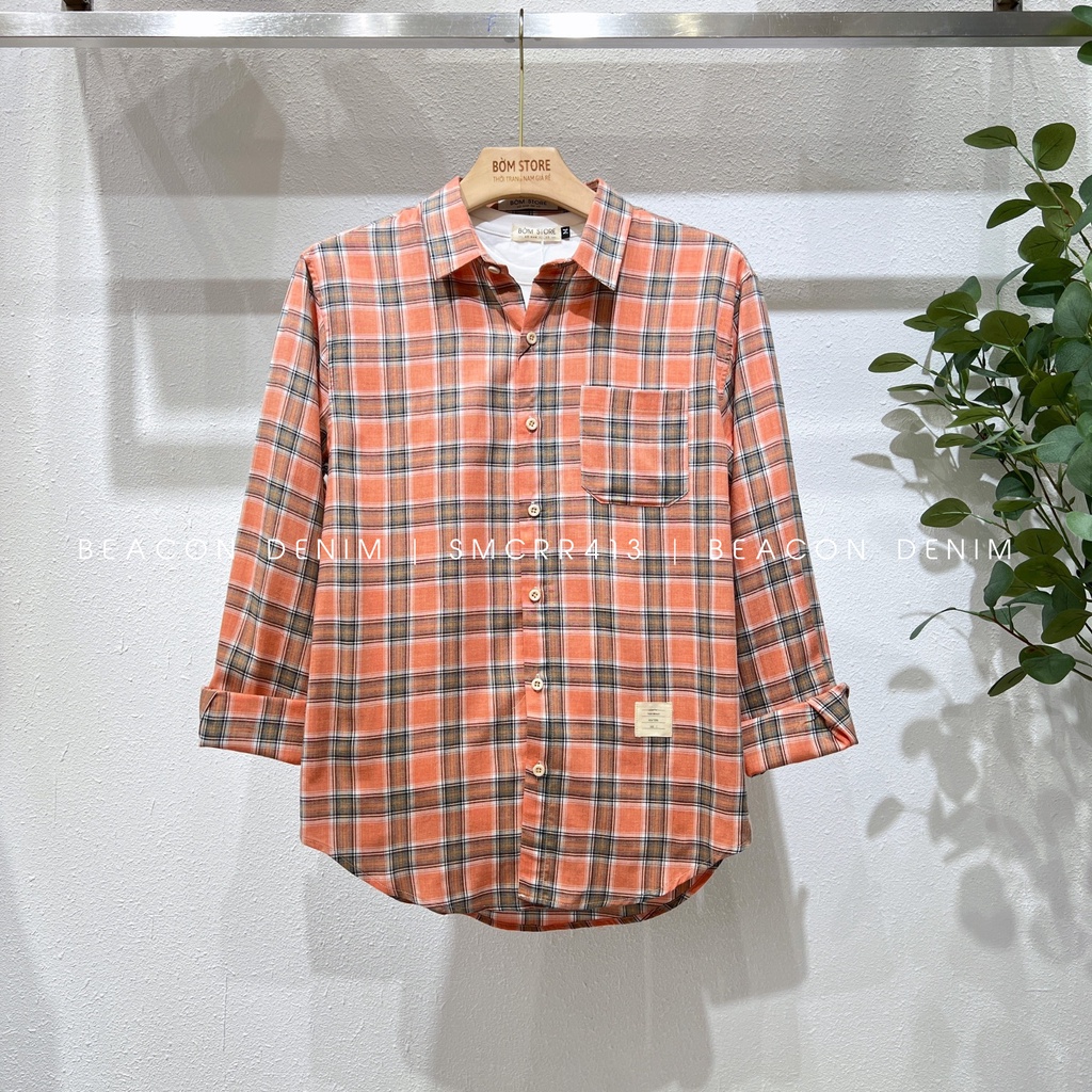 Áo Sơ Mi Nam Mẫu Caro Mẫu Mới Form Rộng Thời Trang, Chất Dày Dặn Mã 411,412,413