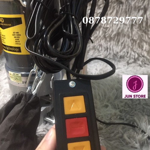 Bộ moter cửa cuốn  400kg chân chụm