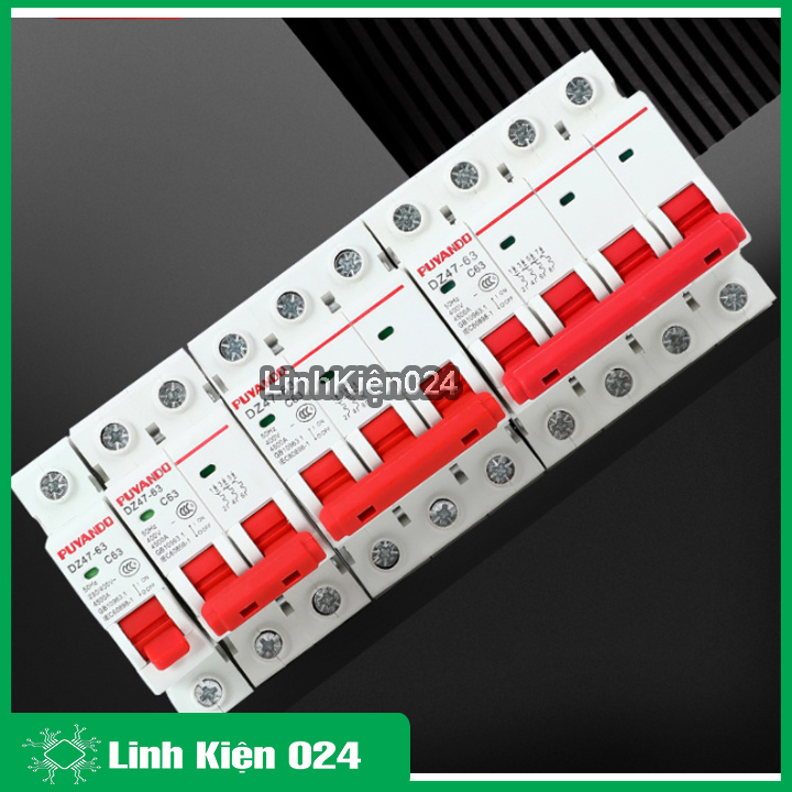 Aptomat Tép Công Tắc Cầu Dao Mini Chống Rò Rỉ Dz47-63