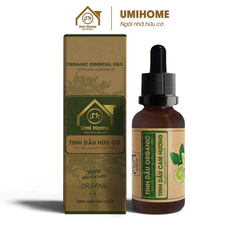 Tinh dầu thơm phòng Cam Hương hữu cơ UMIHOME nguyên chất 10ml - Giảm mệt mỏi, ngừa đau khớp và cơ