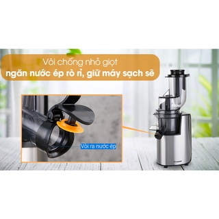 Máy ép chậm Kangaroo KG1B6, Công suất:200 W, Thân máy được bọc inox cao cấp