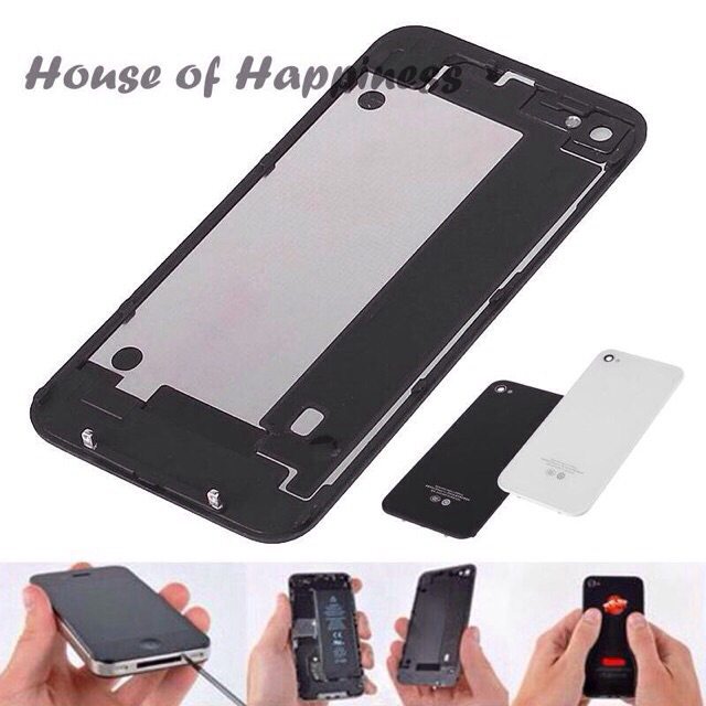 Nắp lưng iphone 4 kèm vít mở