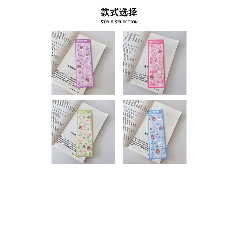 Sticker bling bling gấu