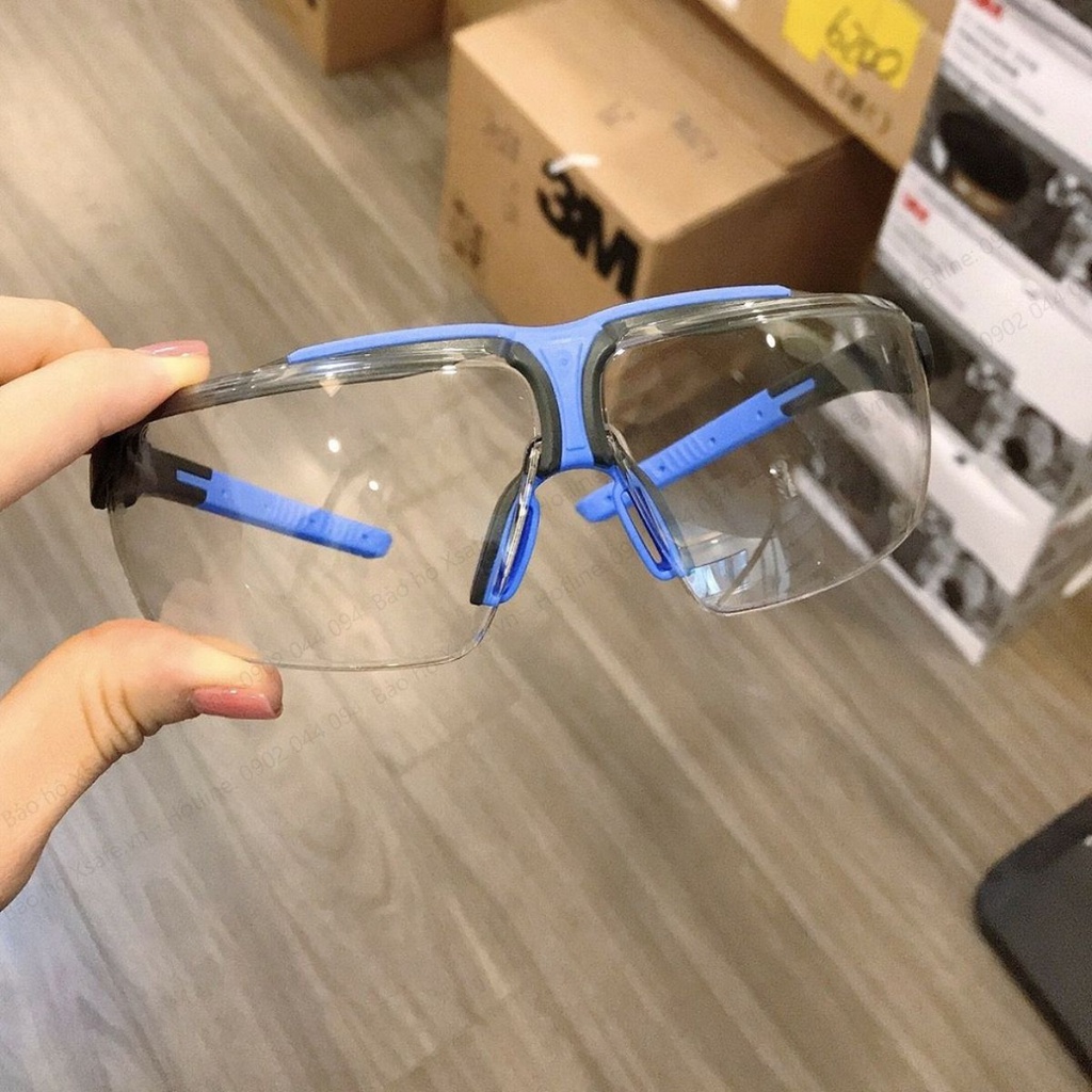 Kính bảo hộ UVEX I3 9190275 gọng và đệm mũi có thể điều chỉnh, chống bụi, tia UV, chống đọng sương hiệu quả - chính hãng