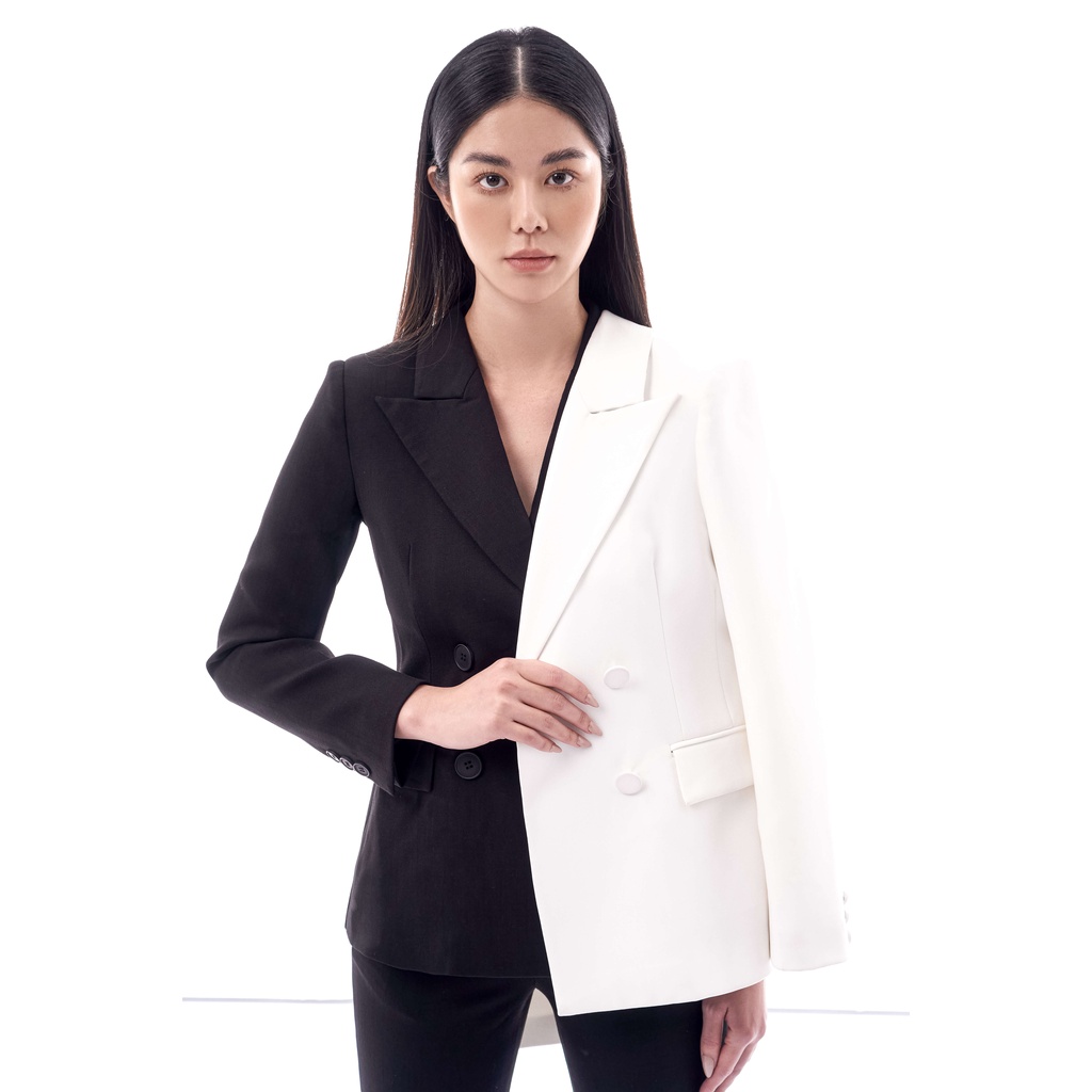 Áo Blazer kiểu 4 cúc màu đen 2NDDATE BL023B