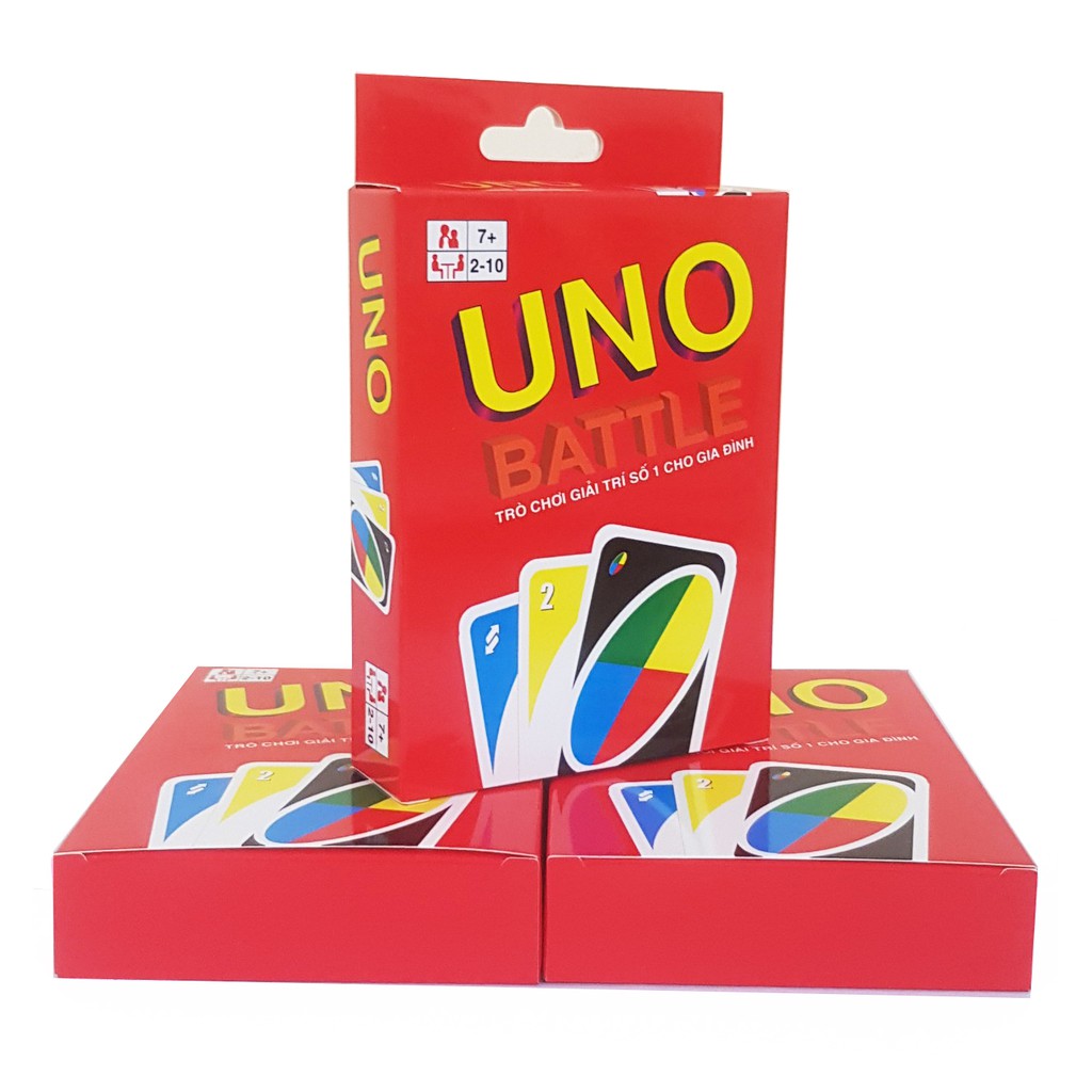 Đồ chơi thẻ bài UNO giấy cứng 108 lá Việt hóa kèm hướng dẫn - Trò chơi giải trí số 1 cho gia đình