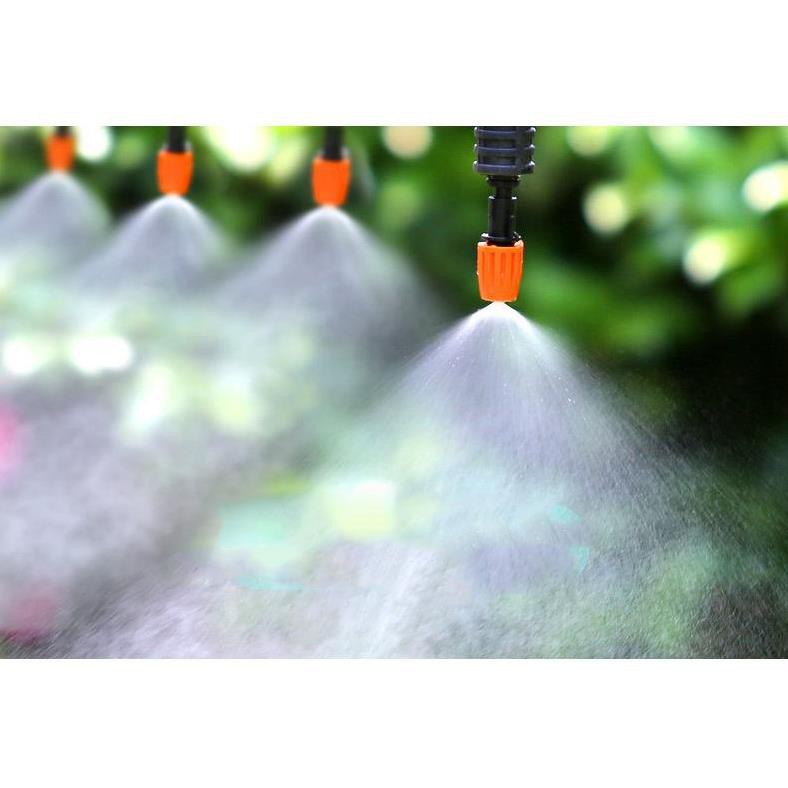 Bộ 10 đầu tưới phun sương, béc phun sương  kèm chân T (10 lít/h) - HV Store 530