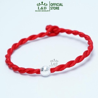 Vòng chỉ đỏ may mắn mix bi bạc nguyên chất - L&DJewelry