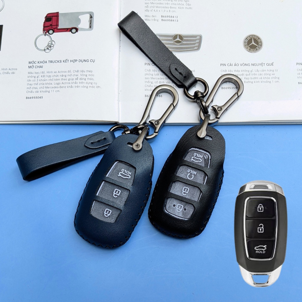 Bao Da Chìa Khóa Hyundai  Accent,Hyundai Santafe,Hyundai Kona (HCM Móc D)