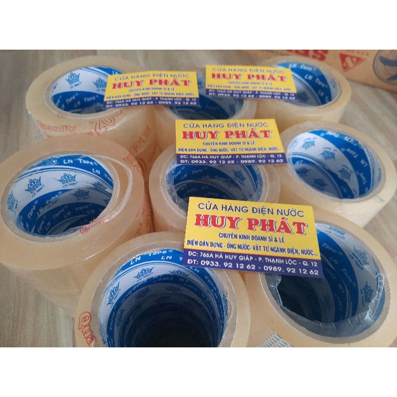 Băng keo khổ 4.8cm dài 80ya,100ya,200 yard băng dính dán thùng lõi mỏng