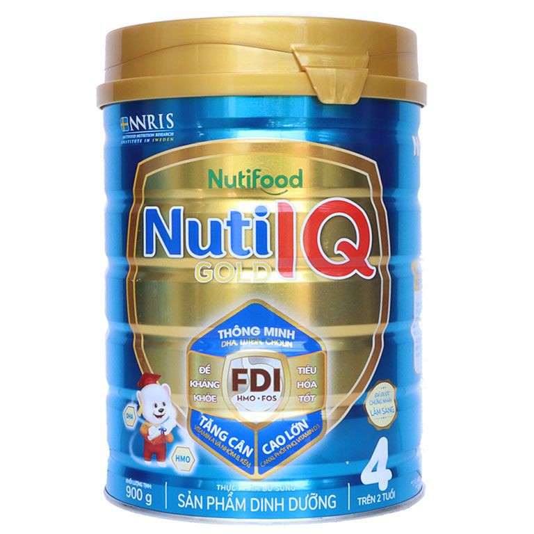 Thùng Sữa Nuti IQ Gold Step 4, 900g, trẻ 2-6 tuổi