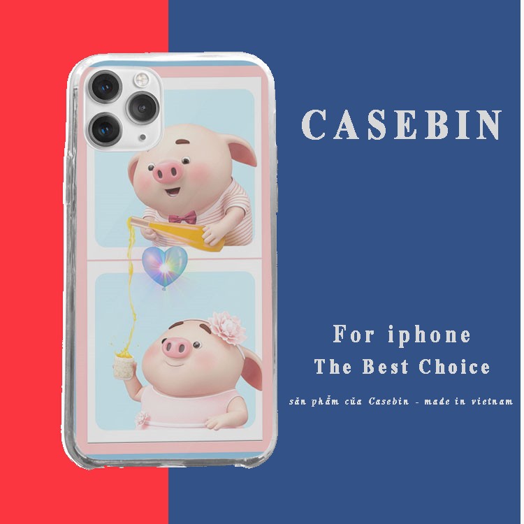 Ốp lưng ip trao gửi heo yêu thương Iphone 7/7Plus/8/8Plus/X/Xs/Xs Max/11/11 Promax/12/12 Promax PIG20210139