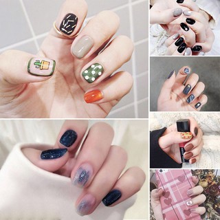 Nail Wraps Set Dán móng tay 14 miếng không thấm nước nhiều mẫu ZY7xx