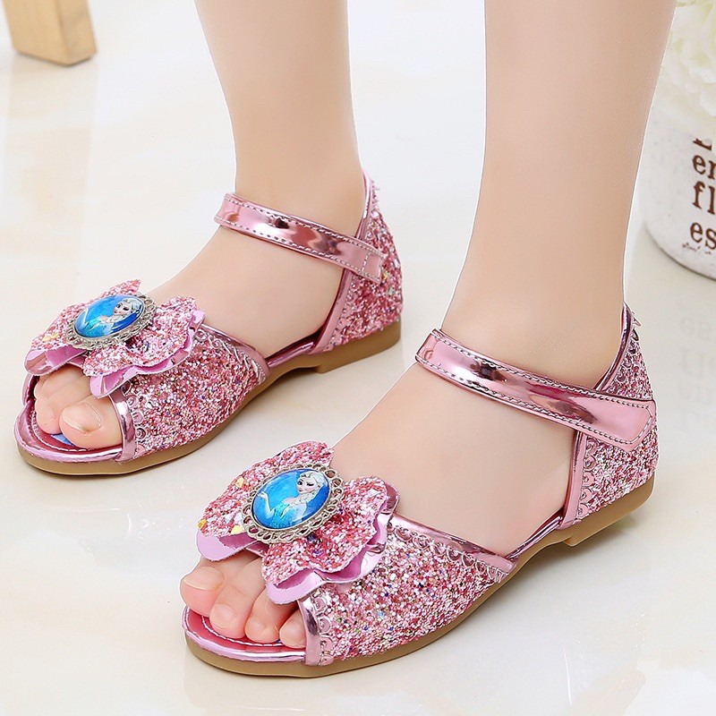 Sandal elsa bé gái