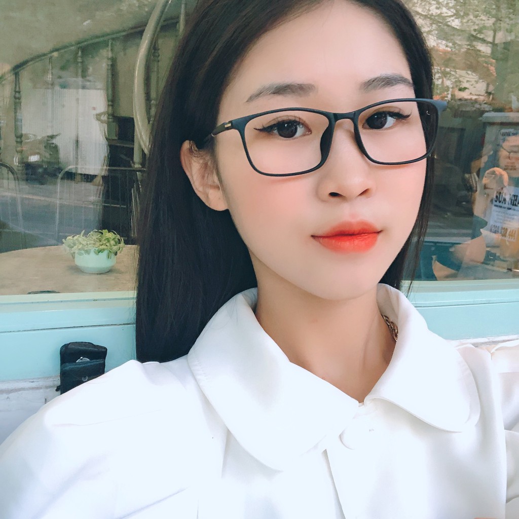 Mắt kính nam nữ Lilyeyewear mắt chữ nhật càng kính thanh mảnh phù hợp với mặt nhỏ 1217 | BigBuy360 - bigbuy360.vn