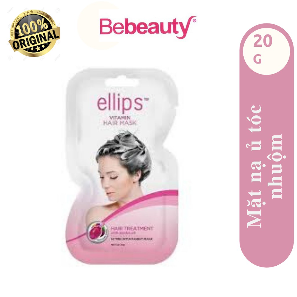 Mặt nạ Ellips ủ tóc 20G Tóc nhuộm (Ellips hair mask 20G Nutri color)