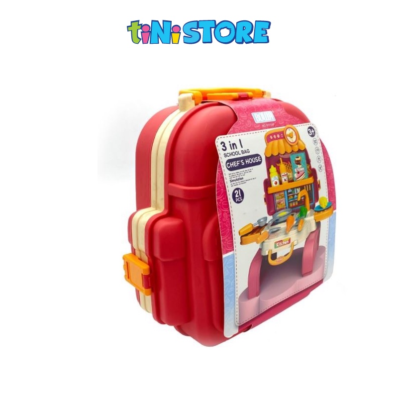 Đồ chơi nhập vai TINITOY cặp dụng cụ nhà bếp Bowa 21 chi tiết 8111AP