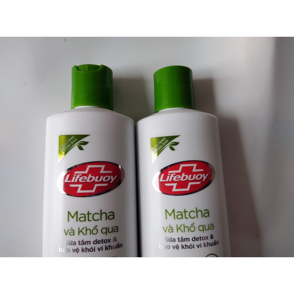 Combo 2 chai sữa tắm Lifebuoy (2x200g) matcha và khổ qua