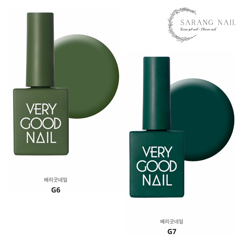 Sơn Very Good Nail chính hãng Hàn Quốc tone Xanh Green