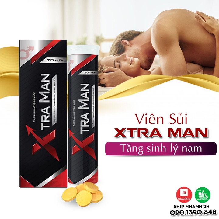 Viên Sủi X.t.r.a Man(Hộp 20 Viên) Dứt Điểm Tình Trạng Yếu Sinh Lý Ở Nam Giới & Giữ Lữa Hạnh Phúc [Chính Hãng 100%]