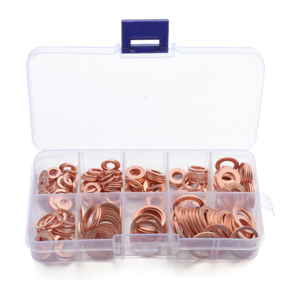 Set 200 Vòng Đệm Bằng Đồng Cứng Cho Động Cơ Xe Hơi