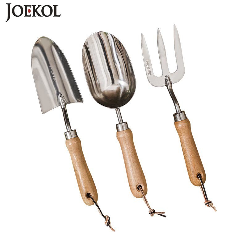 Bộ Dụng Cụ Làm Vườn Gồm Nĩa / Nĩa / Xẻng Làm Vườn Bằng Thép Không Gỉ Chịu Được Sức Nặng