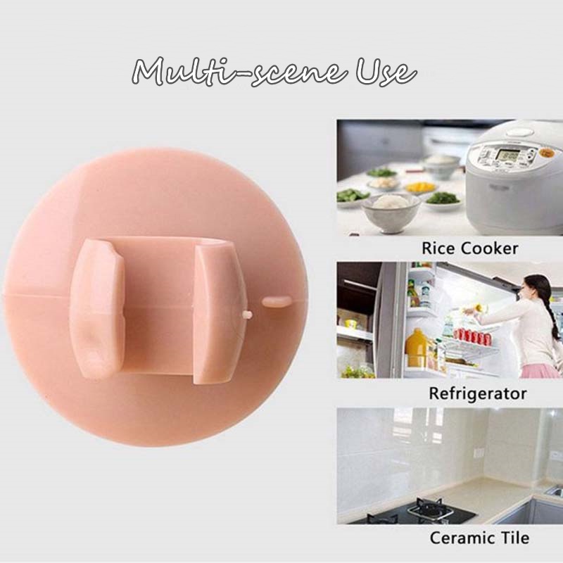 Giá đỡ muỗng múc cơm có đế hít màu sắc ngẫu nhiên tiện lợi