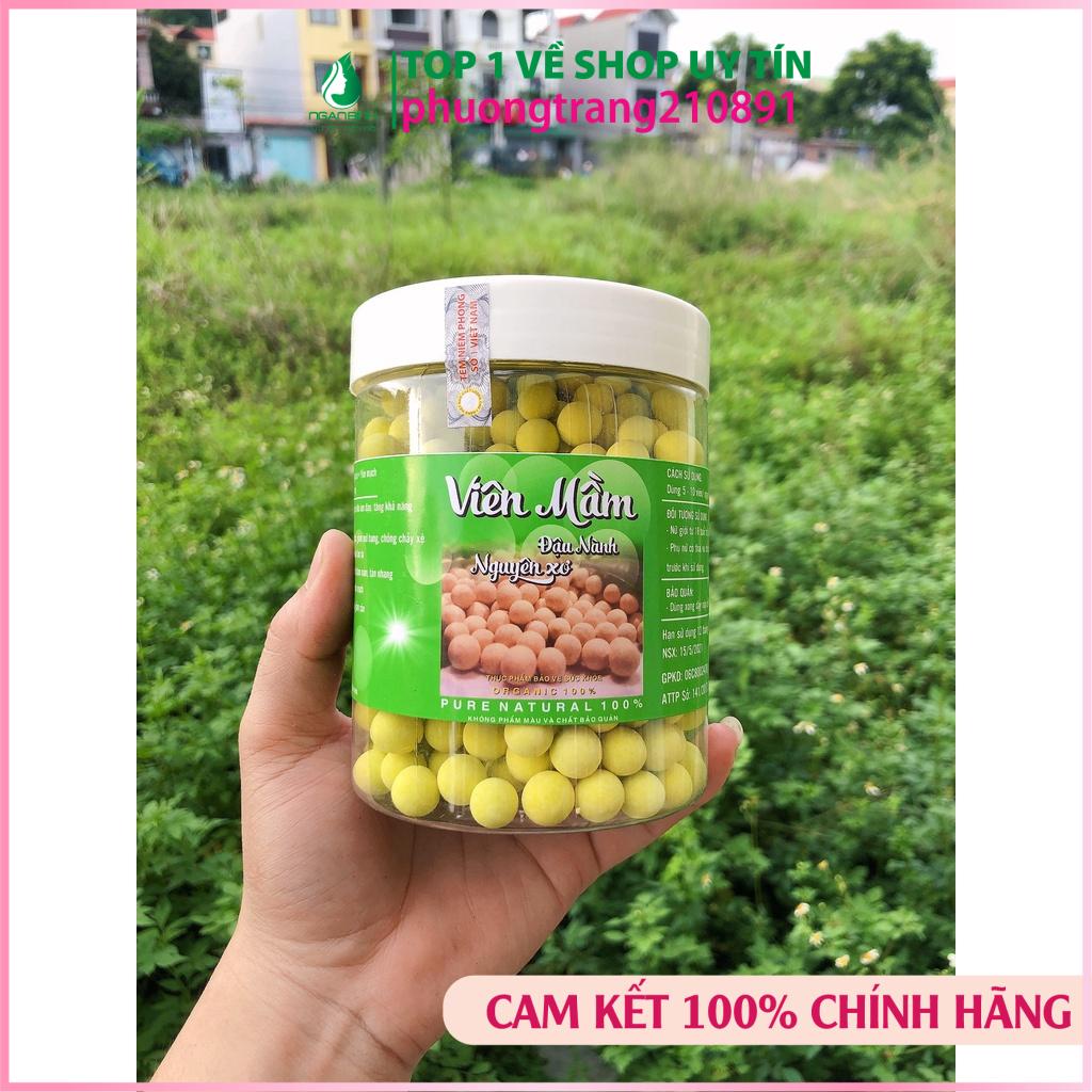 Viên mầm đậu nành nguyên xơ giảm mỡ,da mặt láng mịn có giấy chứng nhận ATTP