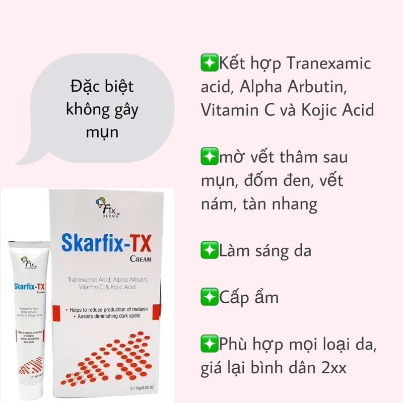 KEM DƯỠNG SKARFIX TX FIXDERMA 15Gr