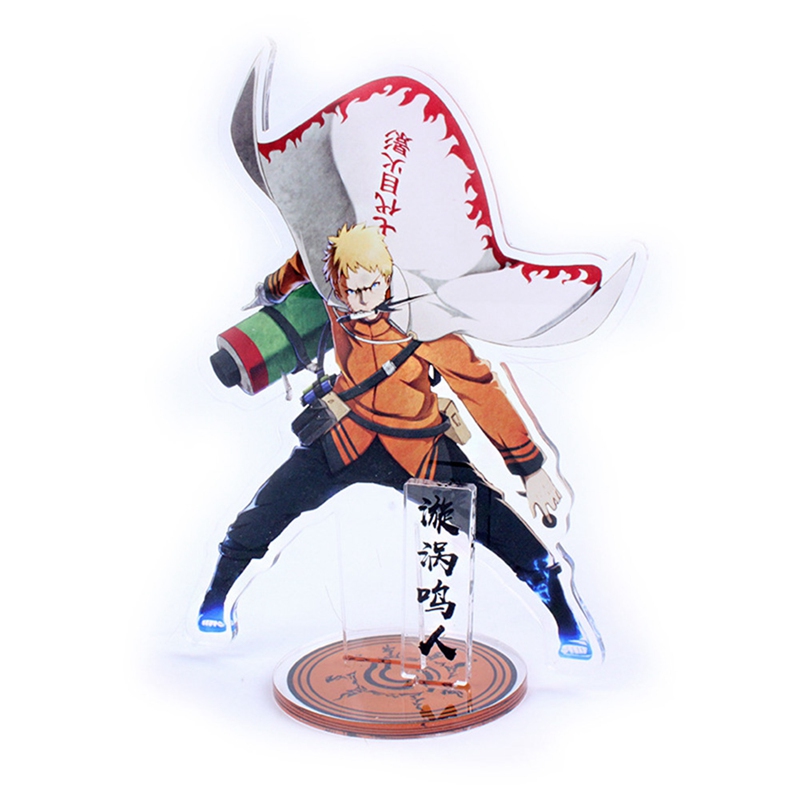 Mô Hình Nhân Vật Uzumaki Naruto Hai Mặt Bằng Acrylic 16cm