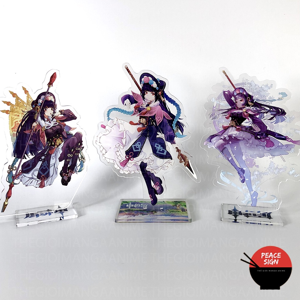 Mô hình nhân vật YUNJIN Standee GENSHIN IMPACT game anime chibi tượng mica trong