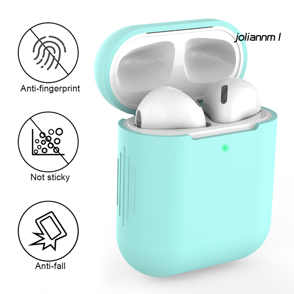 Vỏ Bảo Vệ Hộp Sạc Tai Nghe Air-Pods 1 2 Bằng Silicon Mini Chống Trầy