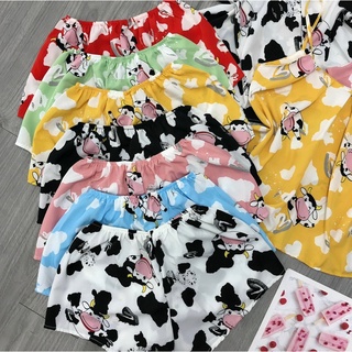 Đồ ngủ,bộ lụa hai dây mặc nhà 2s