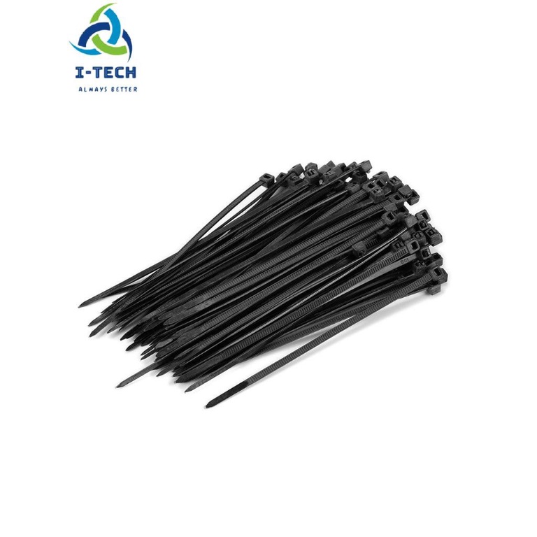 ⚡Khuyến mại⚡Self-Locking Nylon Cable Ties Cable Management Wire Storage Tying Wire Harness Cable Wire Zip Ties 100 Pieces