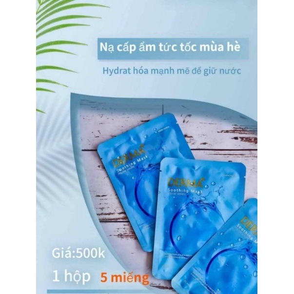 Mặt nạ tơ tằm Dermapeel Soothing Mask phục hồi tổn thương