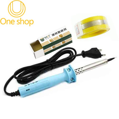 Mỏ hàn thiếc, máy hàn nhiệt HMK-40R Nhật Bản kèm 01 cuộn thiếc Sunchi và 01 hộp nhựa thông