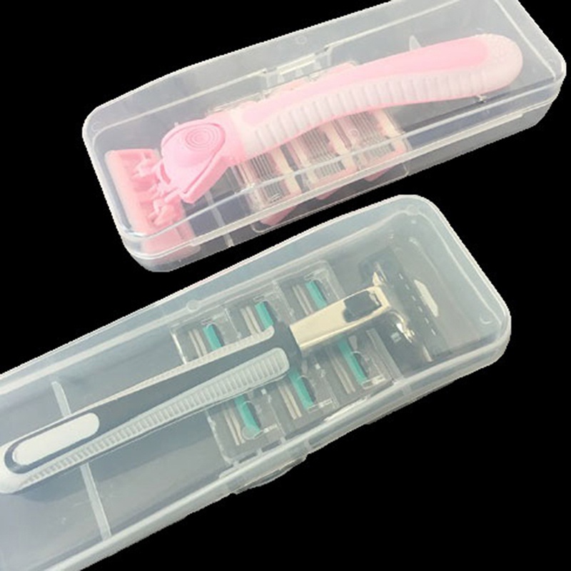 (Hàng Mới Về) Set 2 Hộp Nhựa Trong Suốt Đựng Dao Cạo Râu Ecmy Tiện Dụng | BigBuy360 - bigbuy360.vn