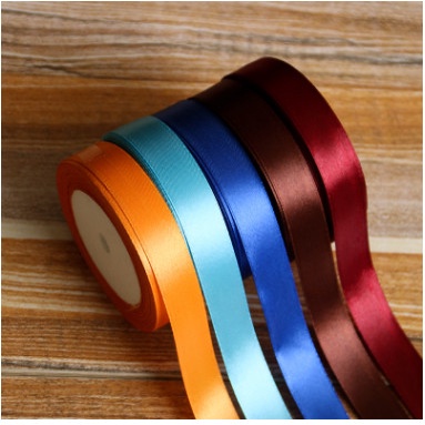 Ruy băng màu sắc vải 1cm cuộn 25m