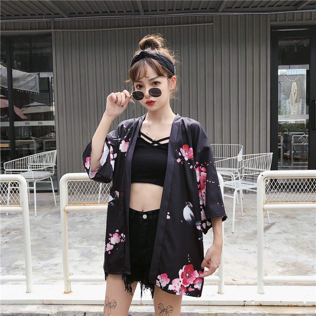 [ORDER] Áo khoác yukata hoạ tiết Nhật Bản Ulzzang