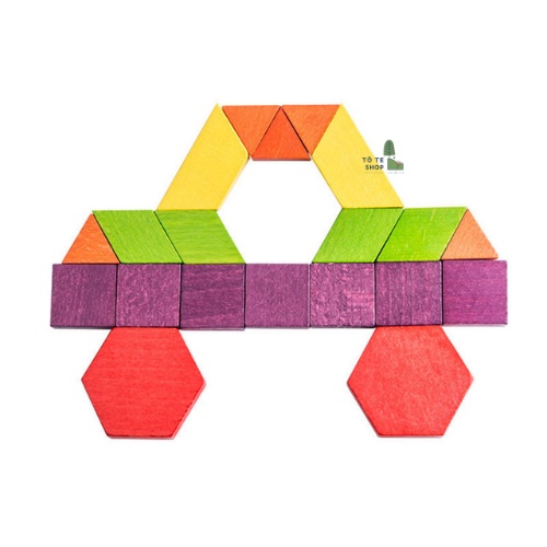 [Hàng Chính Hãng] Đồ Chơi Gỗ Xếp Hình Sáng Tạo Mideer Pattern Blocks 250 chi tiết