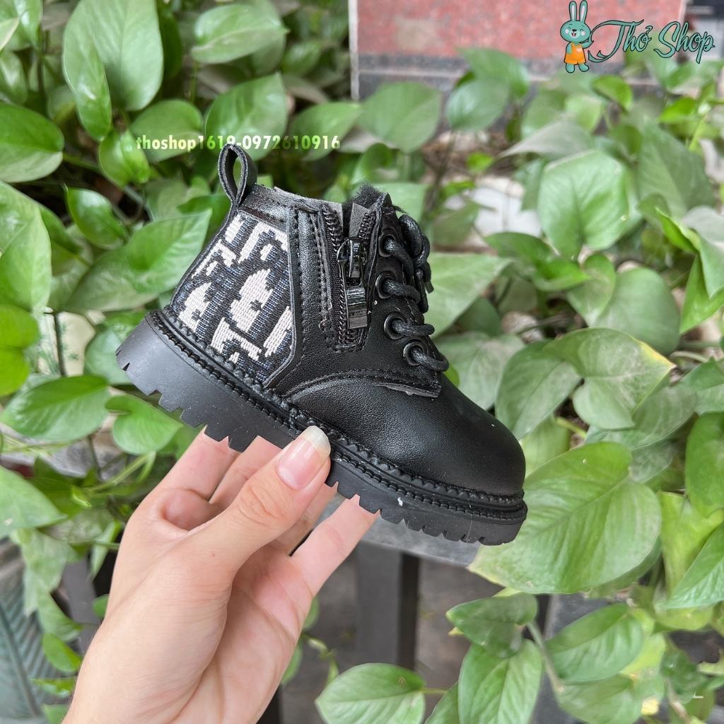 Boot sao da cho bé lót lông mịn siêu ấm siêu mềm