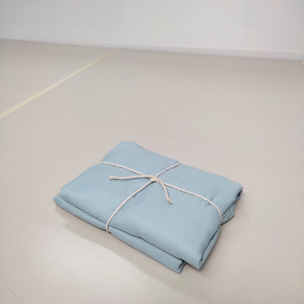 Vỏ gối 50x70cm cotton tici hàng đẹp vải tốt màu xanh biển nhạt