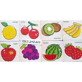 Ghép hình đơn giản chủ đề hoa quả