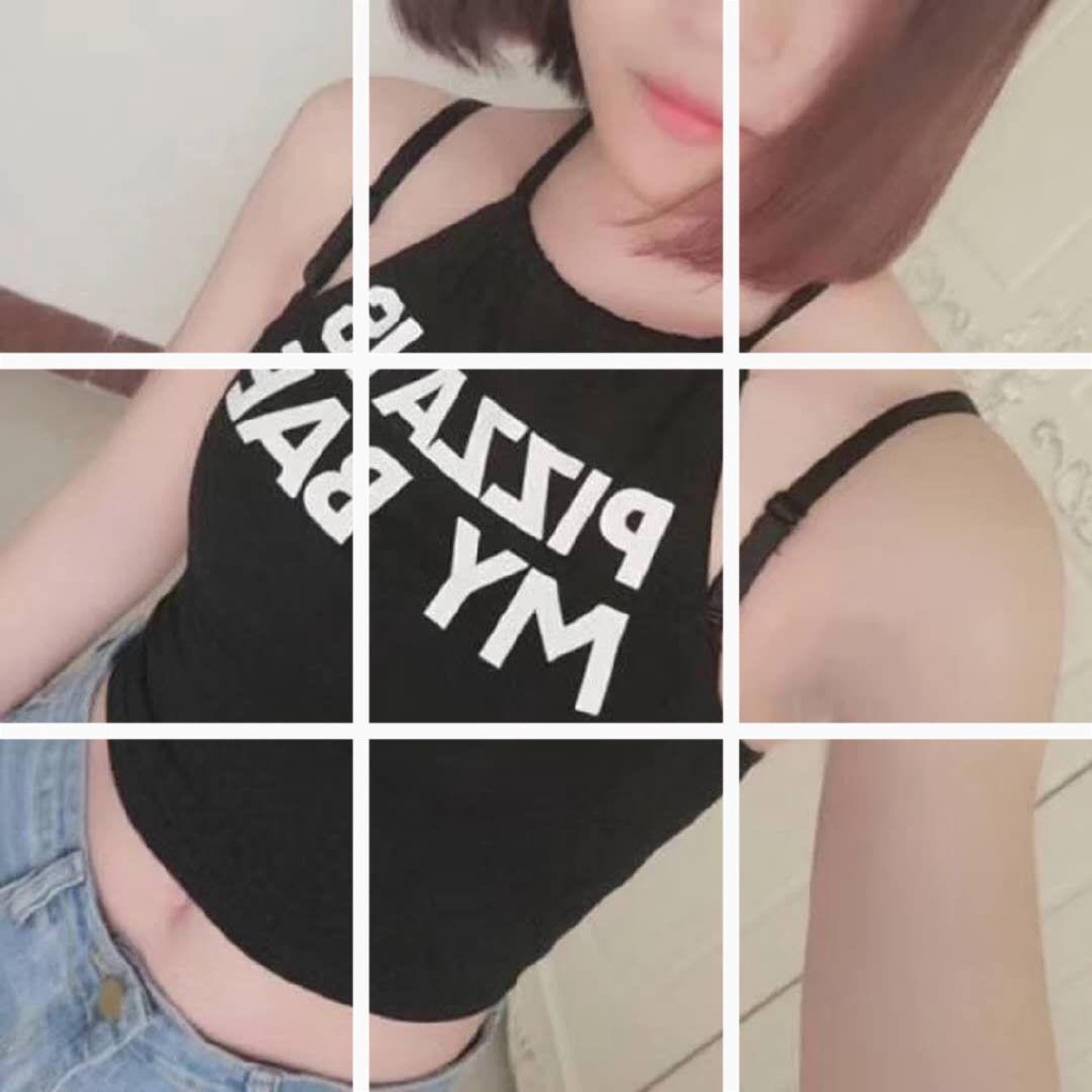Áo len hai dây croptop dệt kim họa tiết in chữ, Áo thun len nữ sang trọng gợi cảm