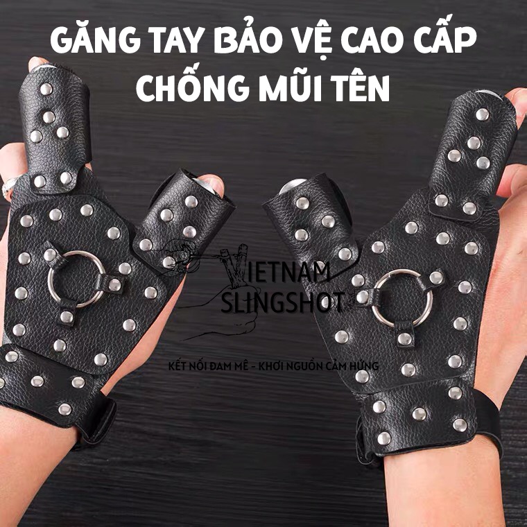 Combo bao tay, găng tay và dây đeo máy bắn Cá ná cao su