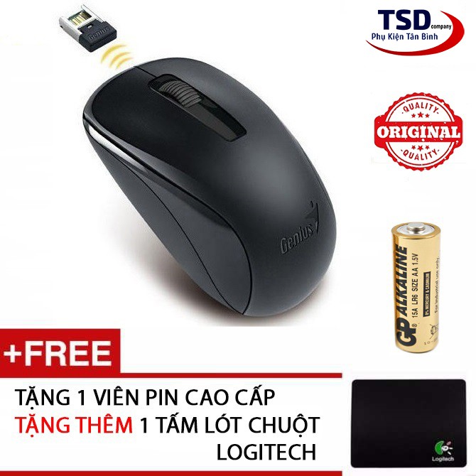 Combo Chuột Không Dây Genius Chính Hãng Tặng Kèm Lót Chuột - Mouse Wireless